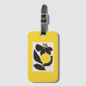 Bloem Illustratie Kunstwerk Bagagelabel (Voorkant (verticaal))