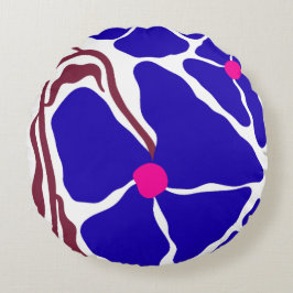 Bloem Illustratie Kunstwerk Rond Kussen