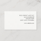 Bloem Illustratie Patroon Visitekaartje (Achterkant)