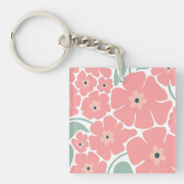 Bloem Illustratie Sleutelhanger