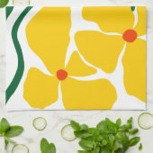 Bloem Illustratie Theedoek (Gevouwen)