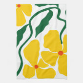 Bloem Illustratie Theedoek (Verticaal)