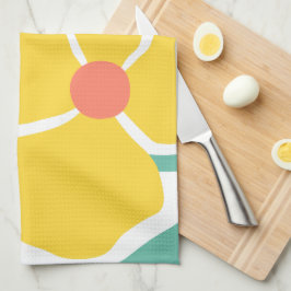 Bloem Illustratie Theedoek