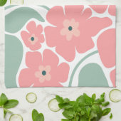 Bloem Illustratie Theedoek (Gevouwen)