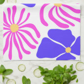 Bloem Illustratie Theedoek (Gevouwen)