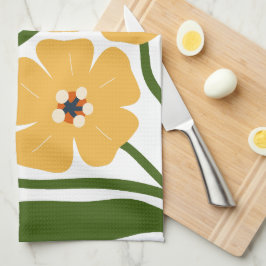 Bloem Illustratie Theedoek