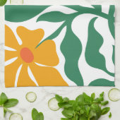 Bloem Illustratie Theedoek (Gevouwen)