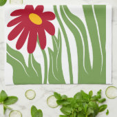 Bloem Illustratie Theedoek (Gevouwen)