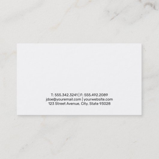 Bloem | Illustratieve bloemen Visitekaartje (Achterkant)