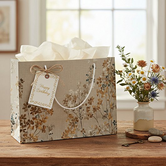 Bloem in amberweide groot cadeauzakje