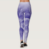 Bloem in blauw 2 leggings (Achterkant)