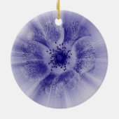 Bloem in blauw keramisch ornament (Achterkant)