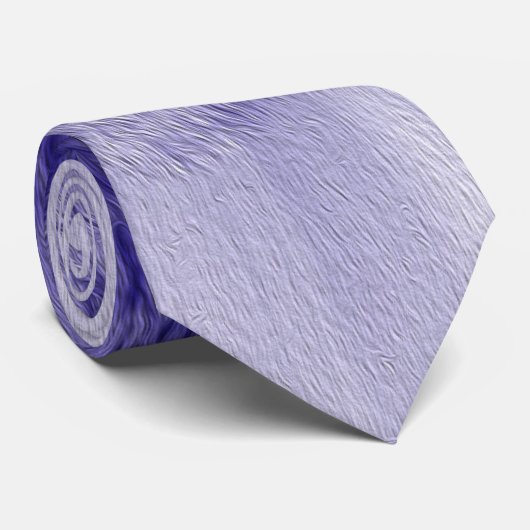 Bloem in blauw stropdas (Opgerold)