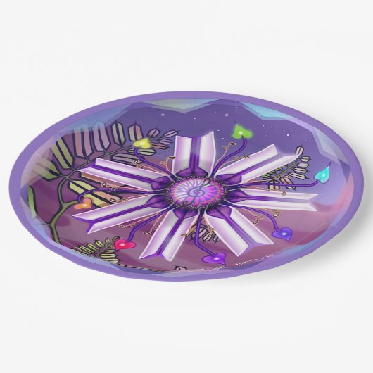 Bloem in Bord woestijnpapier (Gekanteld)