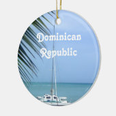 Bloem in de Dominicaanse Republiek Keramisch Ornament (Links)