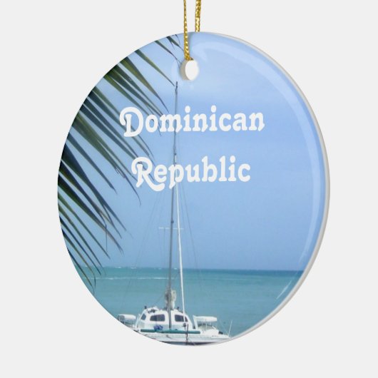 Bloem in de Dominicaanse Republiek Keramisch Ornament (Links)