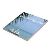 Bloem in de Dominicaanse Republiek Tegeltje (Zijkant)