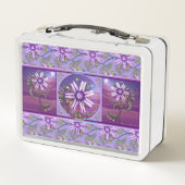 Bloem in de metalen lunchbox voor in de woestijn (Achterkant)