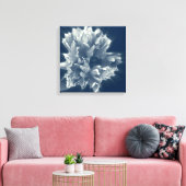 bloem in de nacht canvas afdruk (Insitu (Woonkamer))