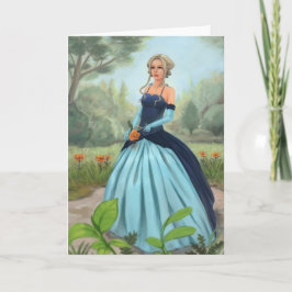 "Bloem in de tuin" Wenskaart Kaart