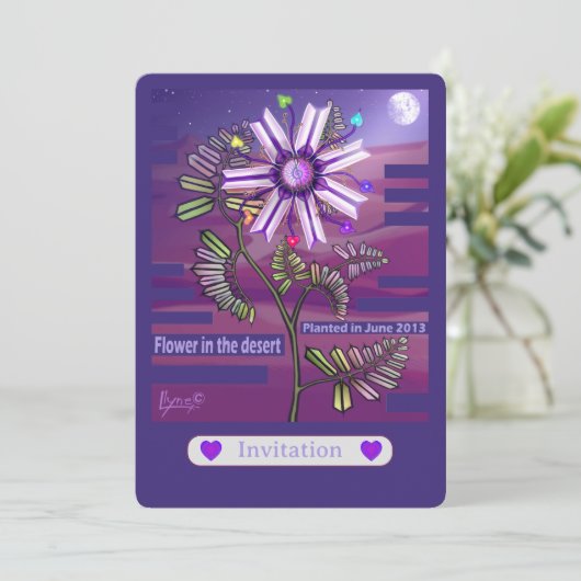 Bloem in de woestijn (Staand voorkant)