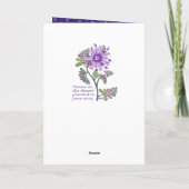 Bloem in de woestijn bedankkaart (Achterkant)