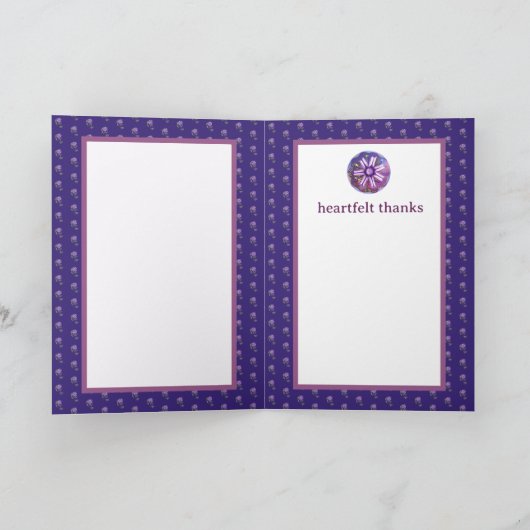 Bloem in de woestijn bedankkaart (Binnen)