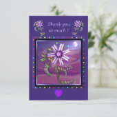 Bloem in de woestijn bedankkaart (Staand voorkant)