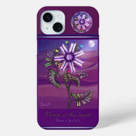 Bloem in de woestijn iPhone 15 mini hoesje