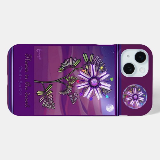 Bloem in de woestijn Case-Mate iPhone case (Achterkant (horizontaal))