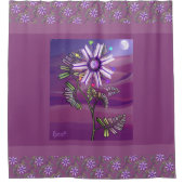 Bloem in de woestijn douchegordijn (Voorkant)