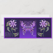 Bloem in de woestijn en P Butterfly 31-kaart Aankondiging (Voorkant)