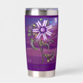 Bloem in de woestijn geïsoleerde drinkbeker (Voorkant)