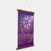 Bloem in de woestijn hangend wandkleed (Gebogen)