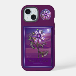 Bloem in de woestijn iPhone 15 case