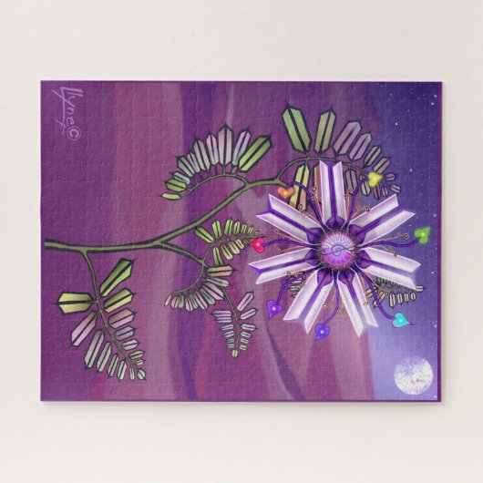 Bloem in de woestijn Jigzaag Puzzle Legpuzzel (Horizontaal)