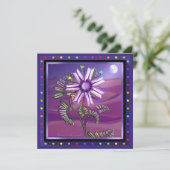 Bloem in de woestijn kaart (Staand voorkant)