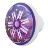 Bloem in de woestijn keramische knop (Rechts)