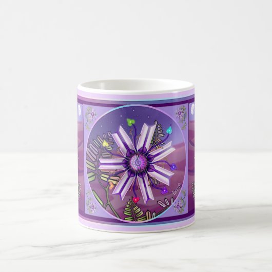 Bloem in de woestijn koffiemok (Center)