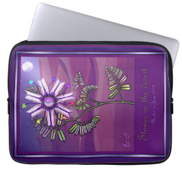 Bloem in de woestijn laptop sleeve
