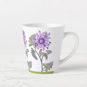 Bloem in de woestijn latte mok (Rechts)