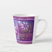 Bloem in de woestijn latte mok (Rechts)