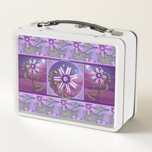 Bloem in de woestijn Metal Lunch Box (Achterkant)