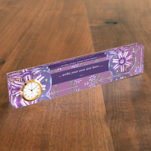 Bloem in de woestijn naambordje (Zijkant)