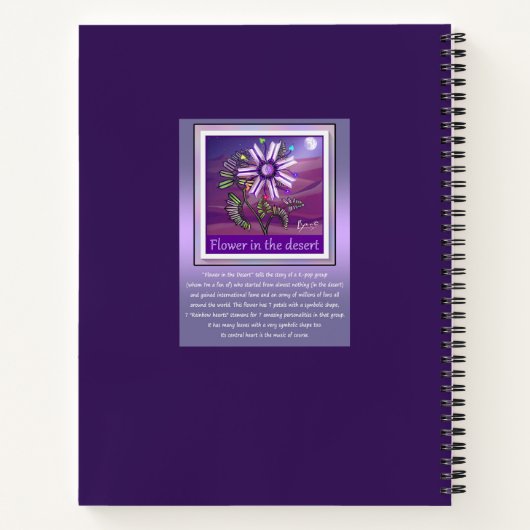 Bloem in de woestijn notitieboek (Achterkant)