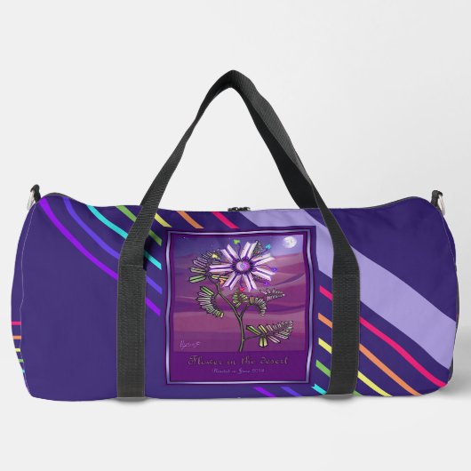 Bloem in de woestijn plunjezak (Voorkant)