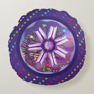 Bloem in de woestijn rond kussen