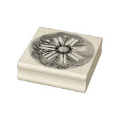 bloem in de woestijn rubberstempel (Stempel)