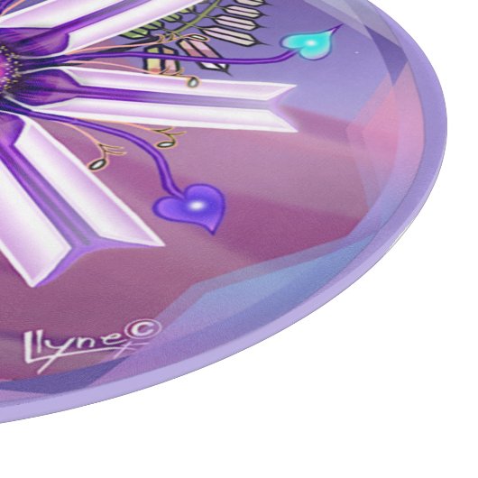 Bloem in de woestijn snijplank (Hoek)