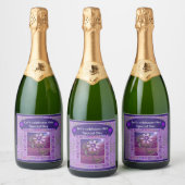 Bloem in de woestijn sparkling wijnetiket (Flessen)